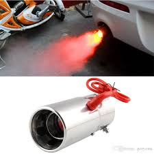 I wonder how many tickets you will get when you drive a straight piped car on the street? 2021 Car Universal Modification Red Light Flaming Stainless Steel Muffler Tip Spitfire Car Led Exhaust Pipe Exhaust System From Geryoun 34 58 Dhgate Com