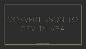 convert json to csv and csv to json in