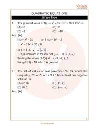 jee advanced quadratic equations