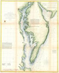 File 1855 U S Coast Survey Chart Or Map Of Chesapeake Bay