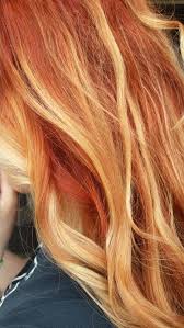 I have dark hair with a ombré effect but my hair is a mixture of orange, orangey brown and yellows. C14eb8598704cad2f20628885cda237e Jpg 374 664 Red Blonde Hair Strawberry Blonde Hair Red Hair With Blonde Highlights