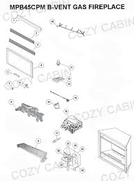 B Vent Gas Fireplace Mpb45cpm