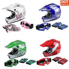Details About Dot Youth Helmet Child Kids Motorcycle Full Face Offroad Dirt Bike Atv S M L Xl