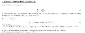 1 Advection Diffusion Equation 50