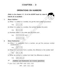 cbse cl 5 mental maths operations on