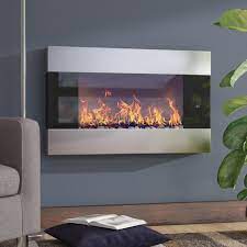 wall mounted electric fireplace heater