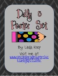 Daily 5 Poster Set And Pocket Chart Cards