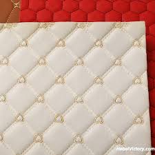 Embroidery Pvc Laser Leather With