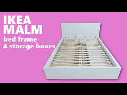 Ikea Malm Bed Frame 4 Storage Boxes