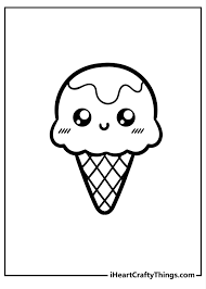 Printable Cute Food Coloring Pages