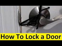 Doors locks are extremely important. How To Lock A Door That Does Not Have A Lock Youtube