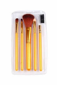 plastic makeup brushes 5 pcs set for