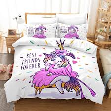 Girls Unicorn Bedding Set Full Size