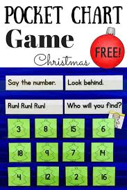 Christmas Pocket Chart Game Numbers 1 20 Circle Time