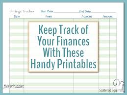 A Few More Finance Printables To Help You Stay On Track