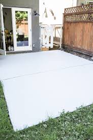 Outdoor Rug On Patio Concrete Slab