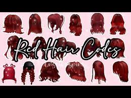 red hair codes for roblox bloxburg