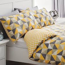 Yellow Gray Bedroom Gray Duvet Cover