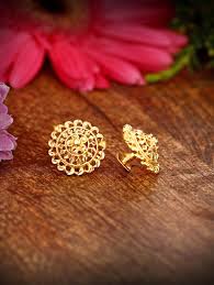traditional 1gm gold plated earring
