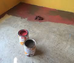 paint staining concrete floors part 2