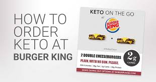 keto at burger king meal guide no