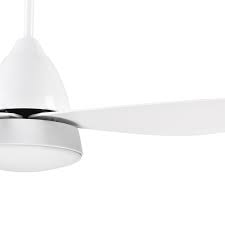 Ceiling Fan W Light Reversible Airflow 3 Blades Mount Lighting Fan White
