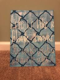 Blank Canvas Handpainted Quote