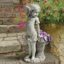 Fairy Statue Mini Flower Girl Garden