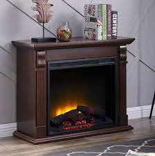 Electric Fireplace Heater Wood Tv