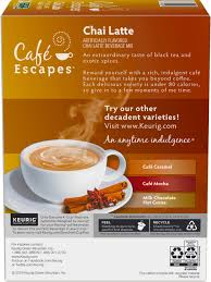 café escapes chai latte keurig single