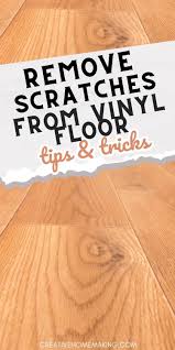 remove scratches from vinyl floors