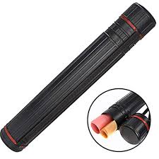 Drawing Tube Blueprint Case Telescoping Art Tube Large Plastic Black Storage Tube Expands From 30 To 53 Inches Plastic Waterproof And Light Resistant