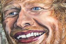 Spotify has chosen to promote ed sheeran's new single by sitting it at the head of a playlist of his previous hits. I M Obsessed With This Ed Sheeran Painting By Jana Euler Artsy