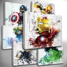 Lego Marvel Avengers Canvas Wall Art