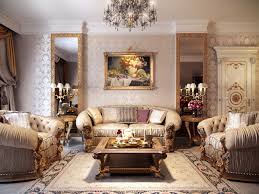 luxurious formal living room interior