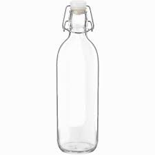 Reusable Glass Water Bottle With Flip