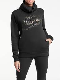 No matter what your style, you'll find colours and prints to suit you in our collection. Nike Sportswear Metallic Logo Rally Hoodie Black Gold At John Lewis Partners
