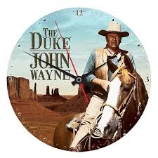 John Wayne The Duke Wood Wall Clock