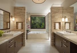 Travertine bathroom marble tiles tile design natural stones bathtub shower bathrooms pictures design ideas. Noce Travertine Tile Bathroom Contemporary With Oval Tub Polished Mosaic Backsplash Wall Tiles