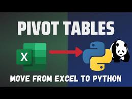 replace excel pivot table with python