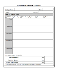 Employee Disciplinary Form Template Business