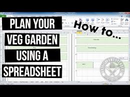 Plan Your Garden Using A Spreadsheet