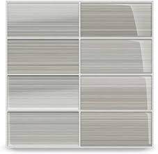 The most common hand painted tiles backsplash material is porcelain & ceramic. Classic Hand Painted Series Gainsboro Gray Glass Subway Tile Gainsboro For Kitchen Backsplash Or Bathroom Color Sample Amazon Com
