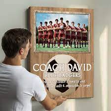 team soccer coach gift ideas picture frame