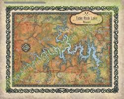 table rock lake map