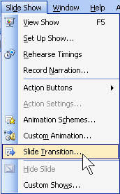 PowerPoint Presentation Design  The Power of Smooth Transitions     SlidePlayer Selecting a transition