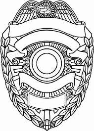 People and jobs coloring book. Police Badge Template Coloring Speaks Best Page Badge Template Police Badge Police Art
