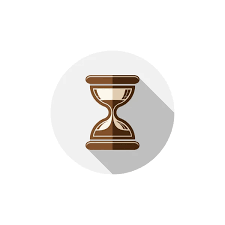Old Hourglass Sand Glass Icon Stock