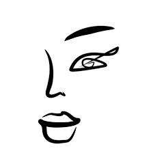 makeup logo face silhouette icon