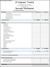 Easy To Use Income Statement Template Page And Form Sample Duyudu